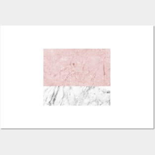 Pink marble - touch of carrara Posters and Art